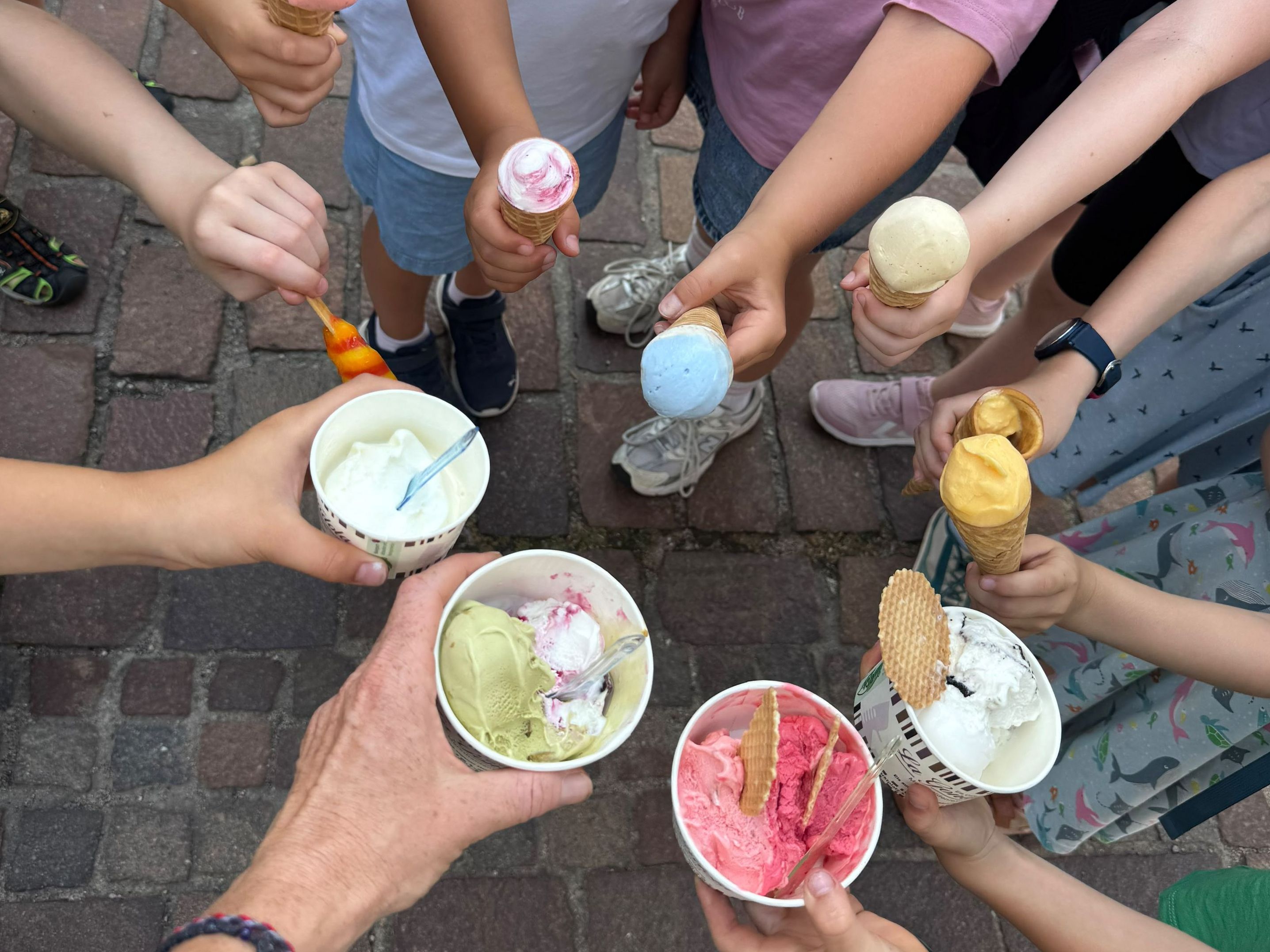 Manchmal muss es einfache in Eis sein..., Foto Juliane Wellmann
