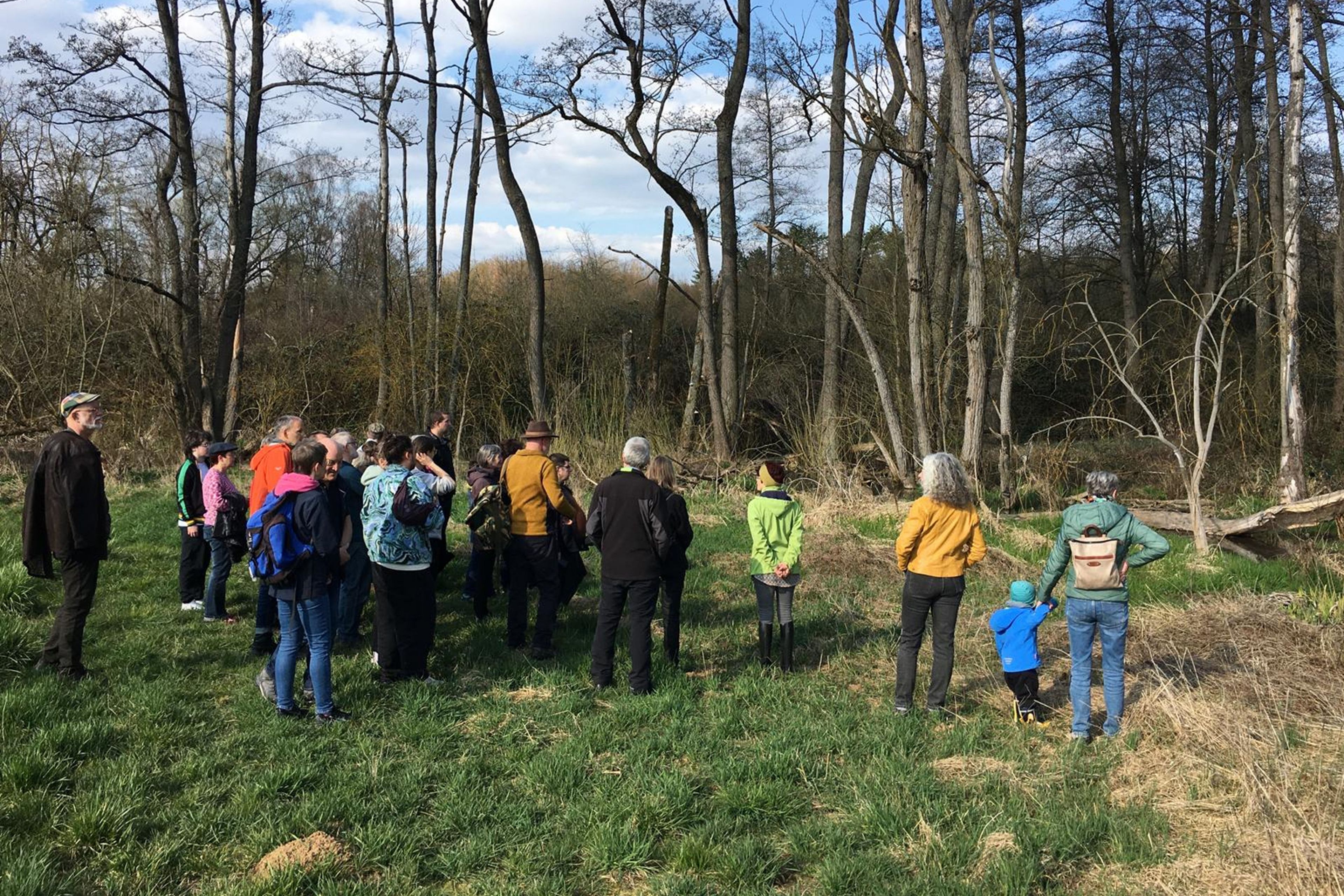 Biberexkursion am Erlenbach, Foto Ulrich Geißler