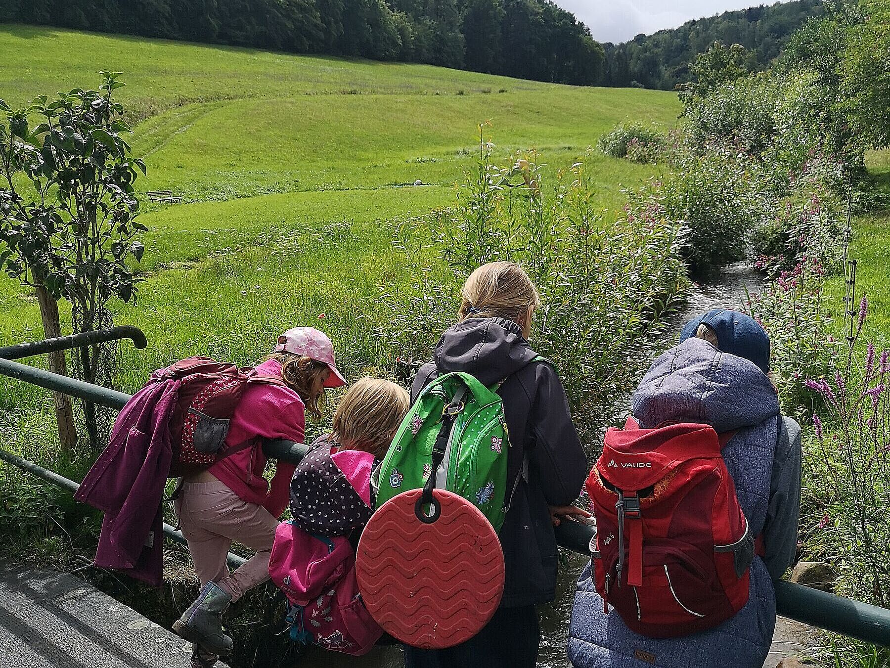 Kinder erleben bei der Wanderwoche rund um Marktheidenfeld hautnah Natur und Klima, Foto Thomas Biechele-Kusch