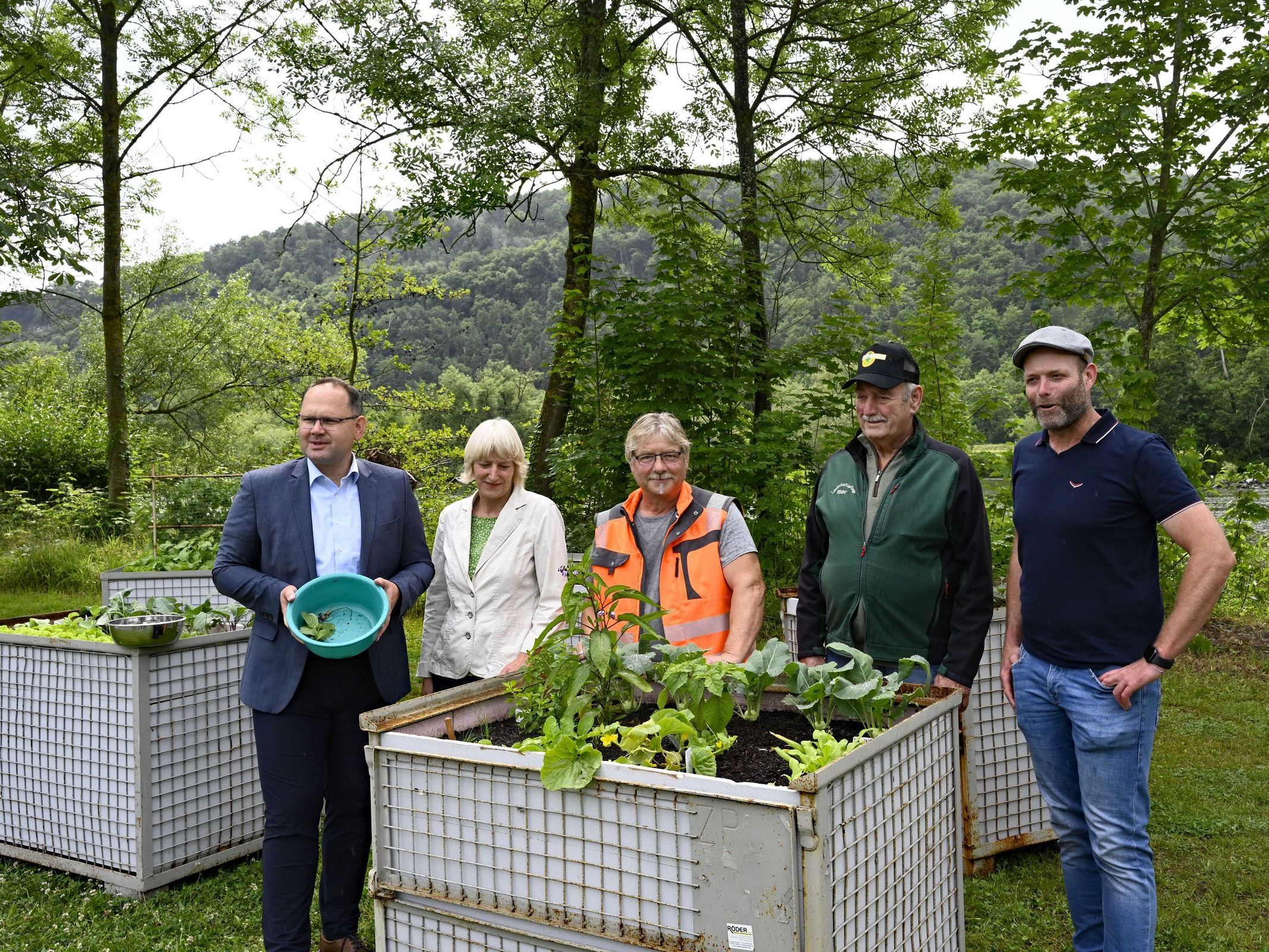 Eröffnung des Mitmachgärtles an der Mainlände Karlstadt, Foto BN KAR
