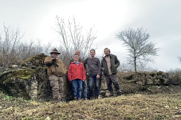 Ehrenamtliche im Einsatz, von links nach rechts: Marco Handel, Florian Kreutz, Dieter Kreutz, Reinhard Fritz, Daniel Gische; Foto Daniel Gische