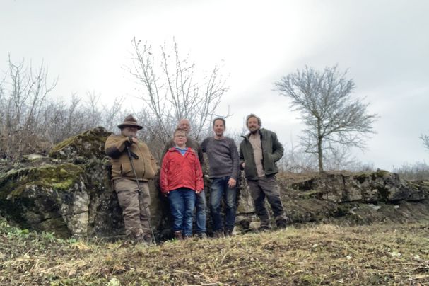 Ehrenamtliche im Einsatz, von links nach rechts: Marco Handel, Florian Kreutz, Dieter Kreutz, Reinhard Fritz, Daniel Gische; Foto Daniel Gische
