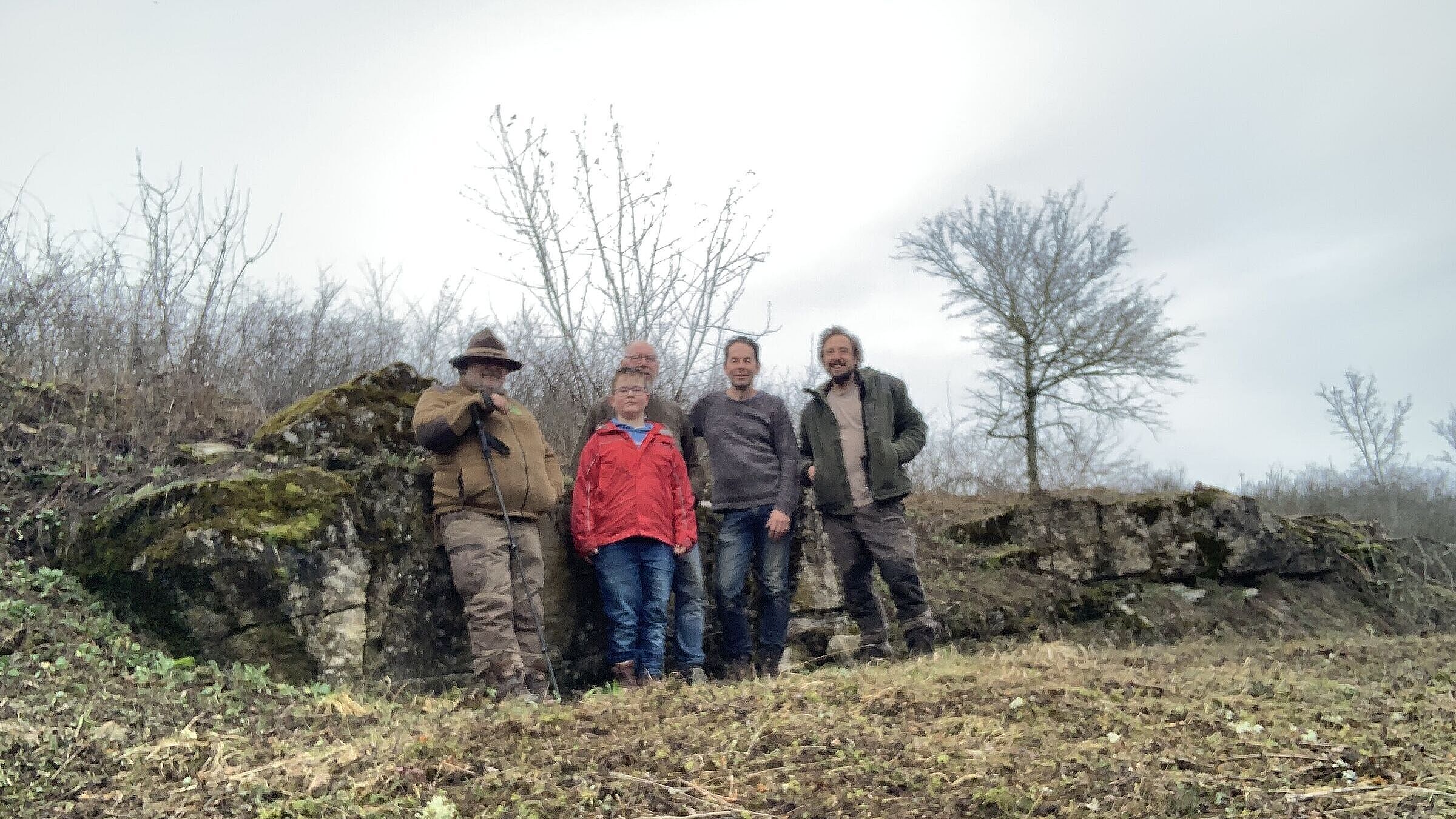 Ehrenamtliche im Einsatz, von links nach rechts: Marco Handel, Florian Kreutz, Dieter Kreutz, Reinhard Fritz, Daniel Gische; Foto Daniel Gische