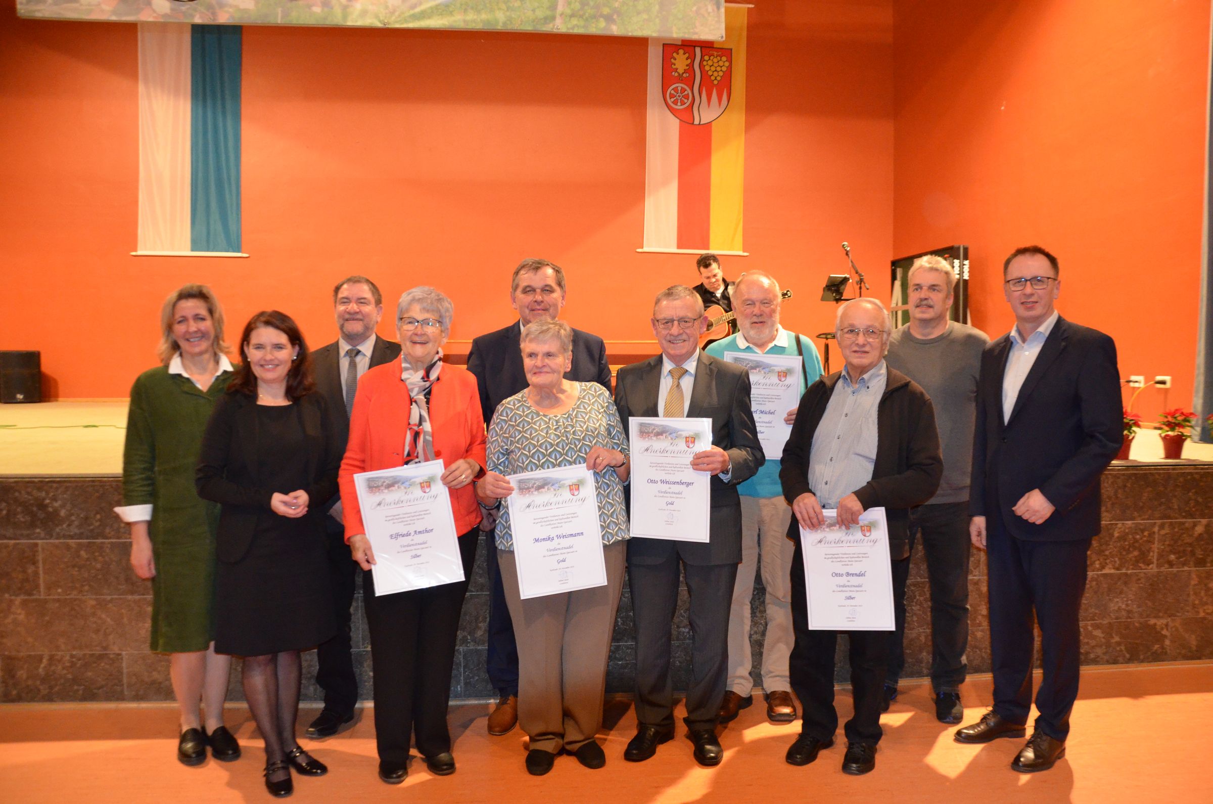 Geehrte Silberne Ehrennadel, Foto Familie Michel