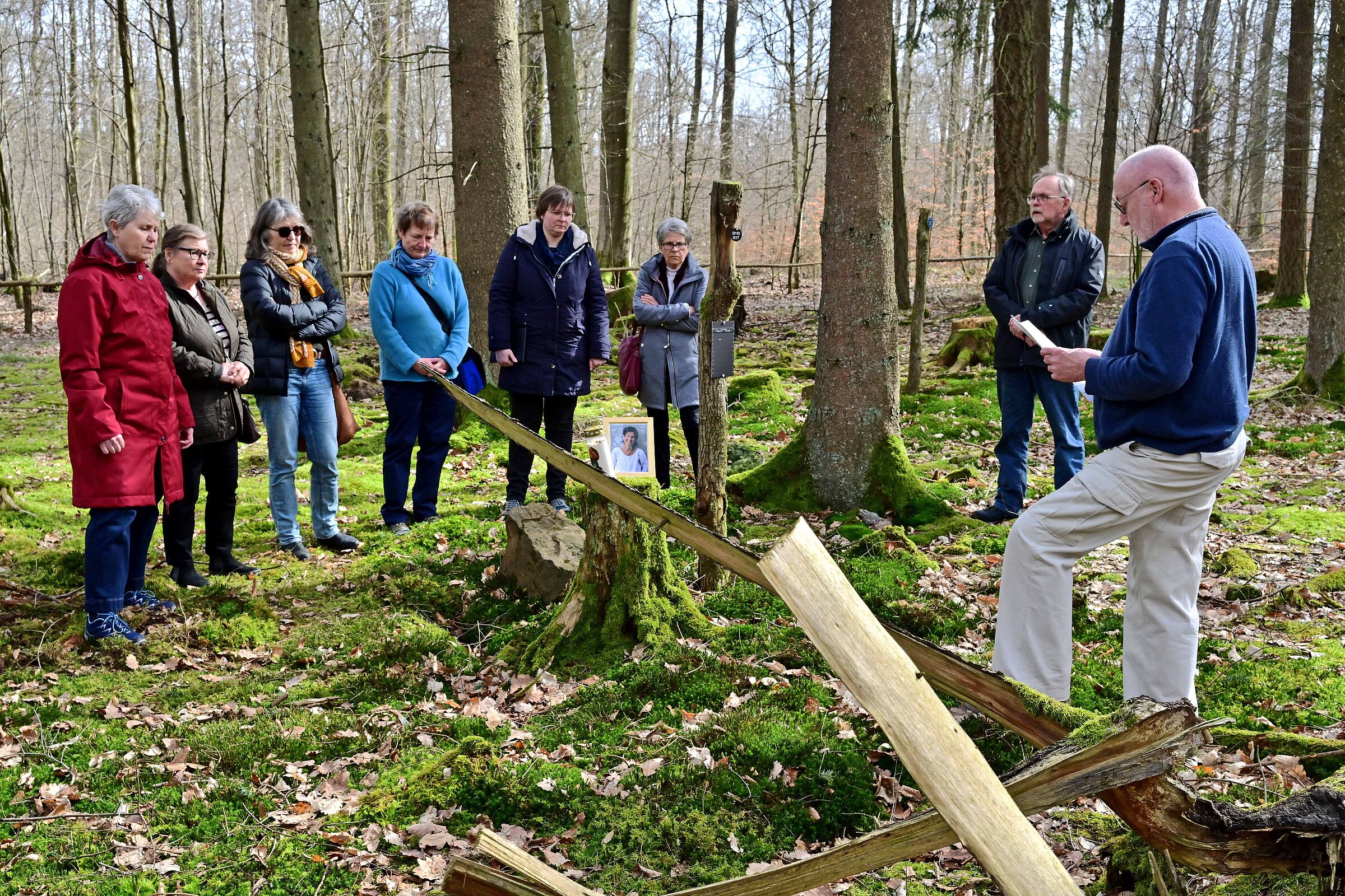 Abschied von Heike Metzger im Ruheforst, Foto Alfred Dill