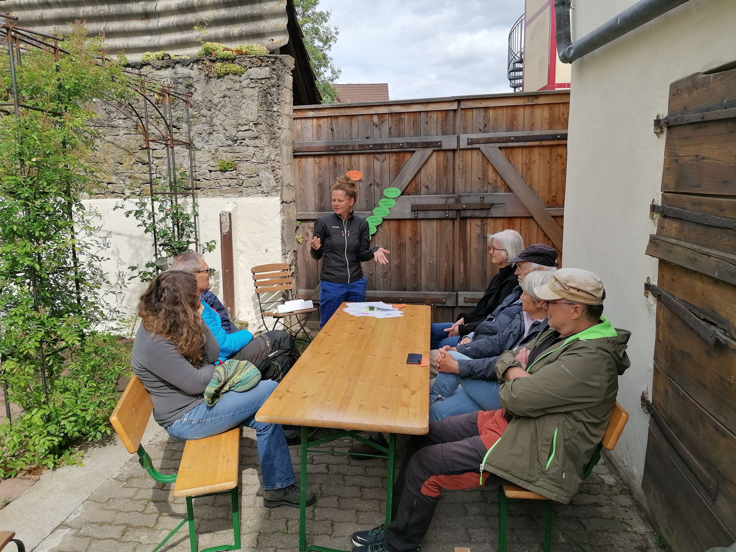 Klimapicknik mit Juliane Wellmann auf dem Biohof Köhler, Foto Markus Graf 
